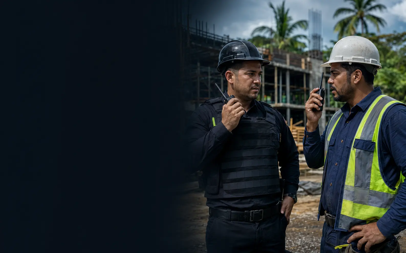 Seguridad utilizando radiocomunicación profesional
